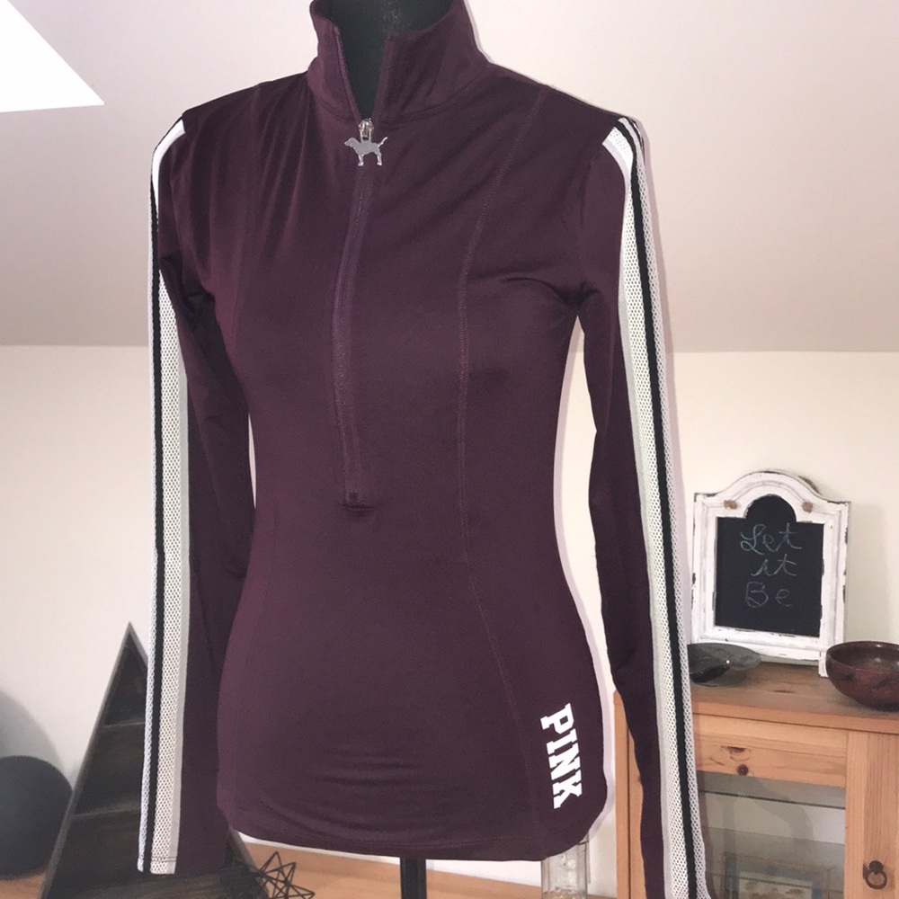 Victoria’s Secret Pink burgundy track shirt